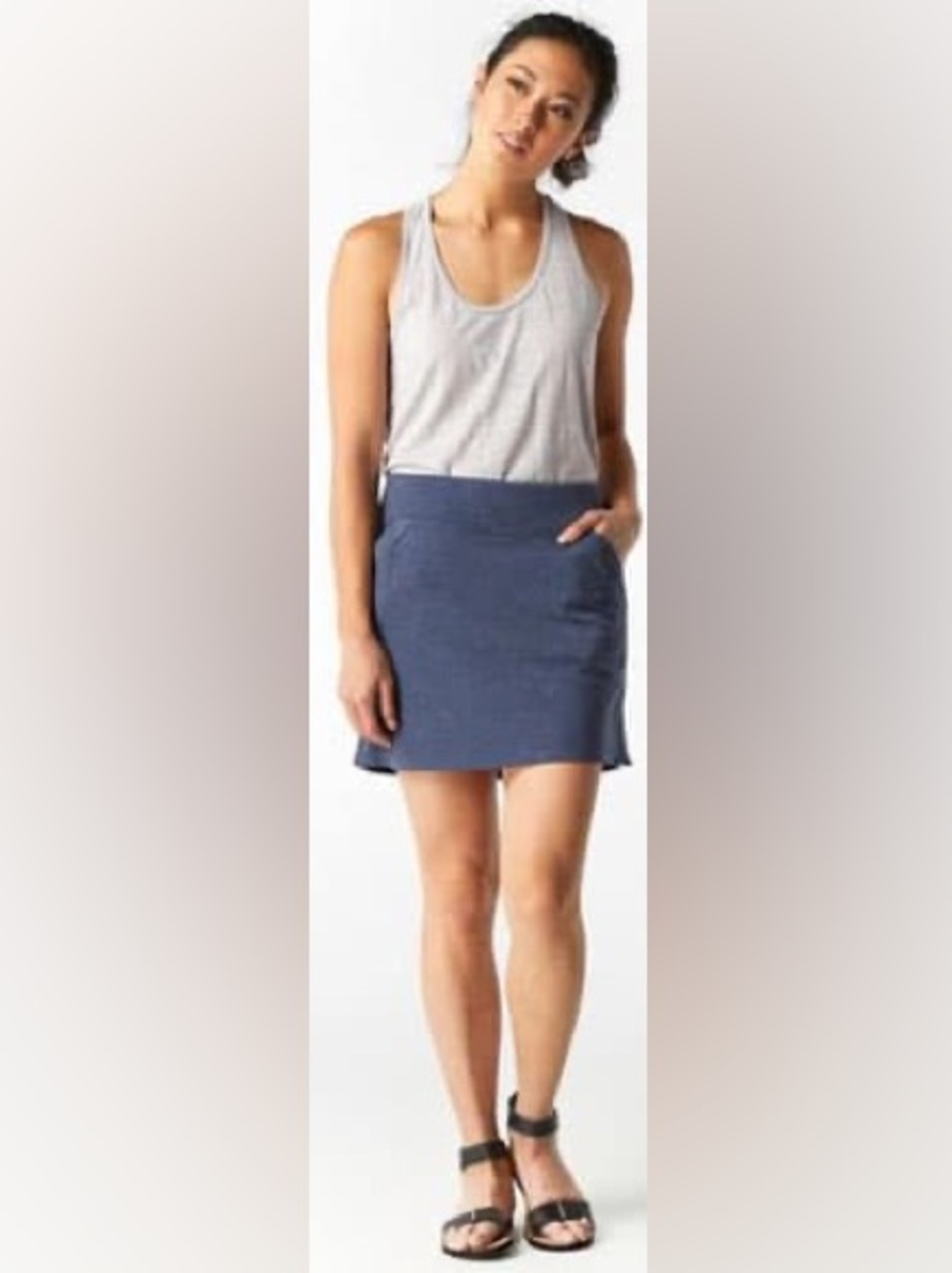 Smartwool Active Reset Skirt Merino Wool Gray - Picture 2 of 11